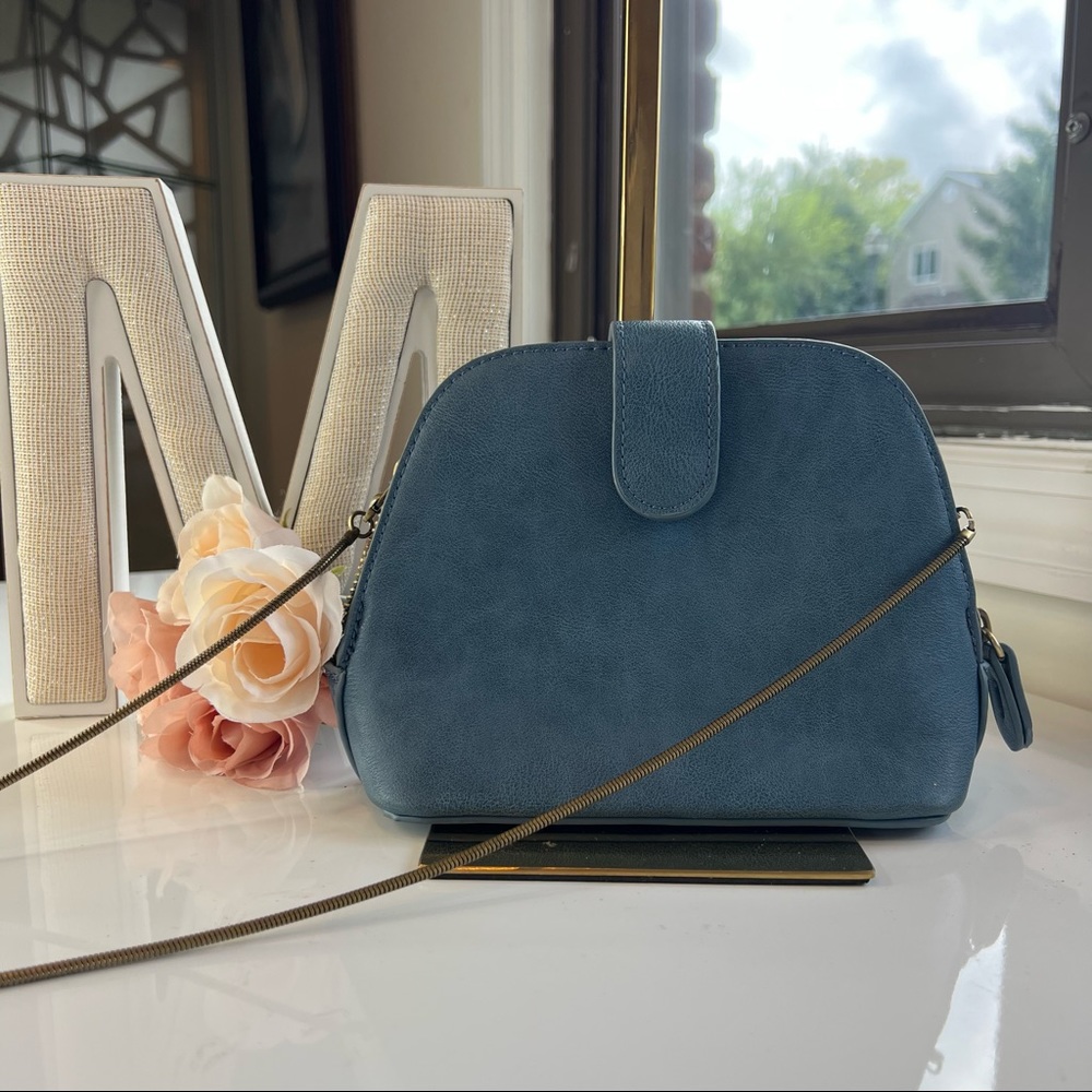 Anthropologie Blue Crossbody Bag